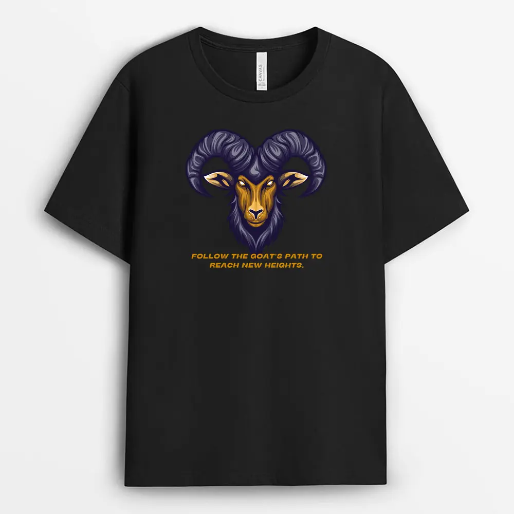 Follow The Goat's Path To Reach New Heights Soxyxgap T-Shirt - Black