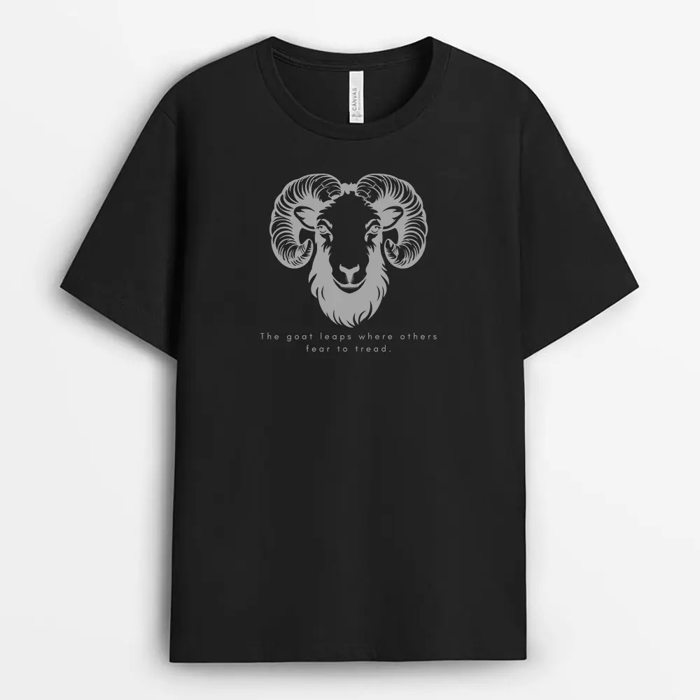 The Goat Leaps Where Others Fear To Tread Soxyxgap T-Shirt - Black