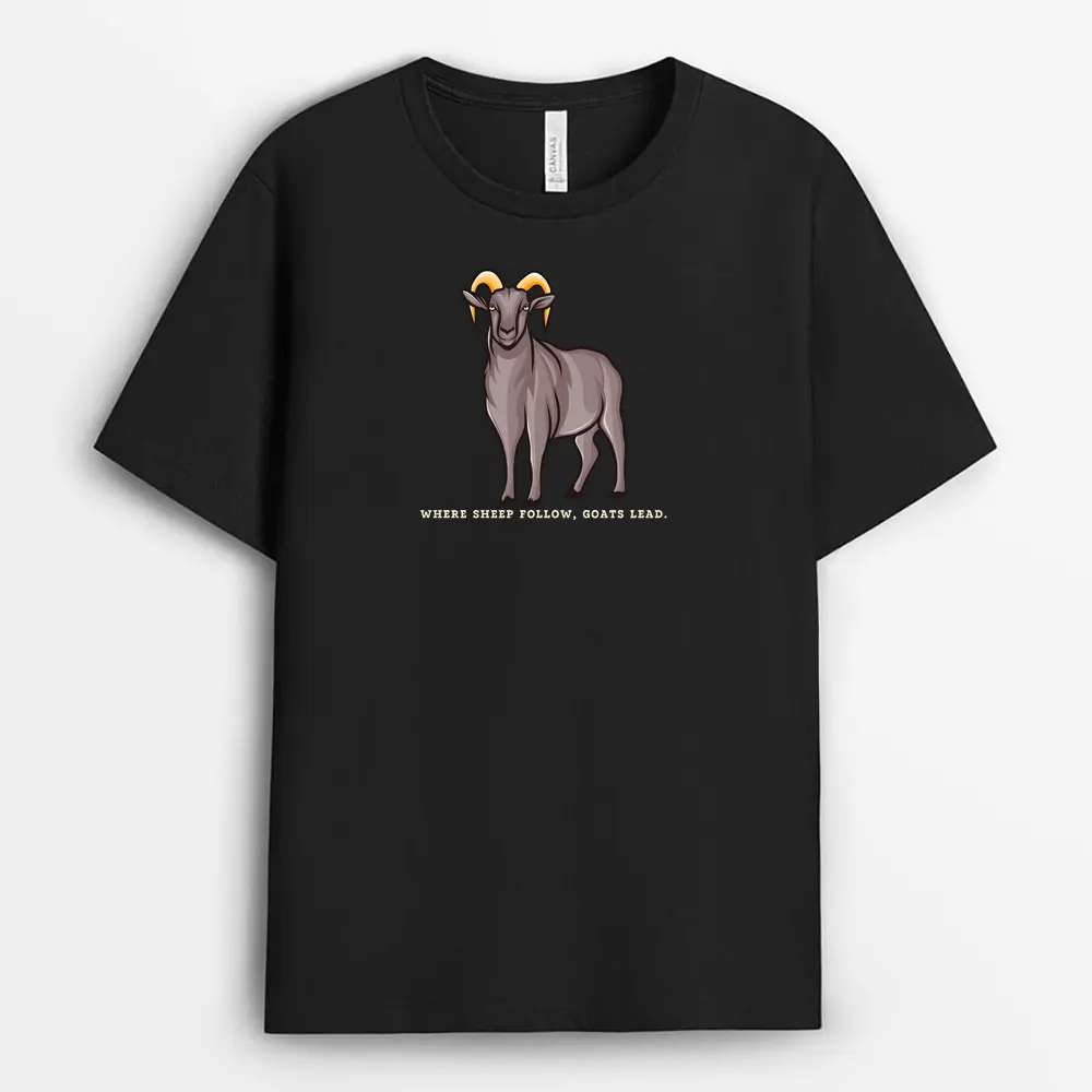 Where Sheep Follow Goats Lead Soxyxgap T-Shirt - Black